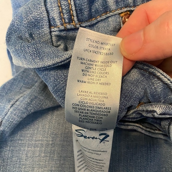Seven7 Jeans Womens Size 4 Distressed Medium Wash Mid Rise Denim - Picture 5 of 7